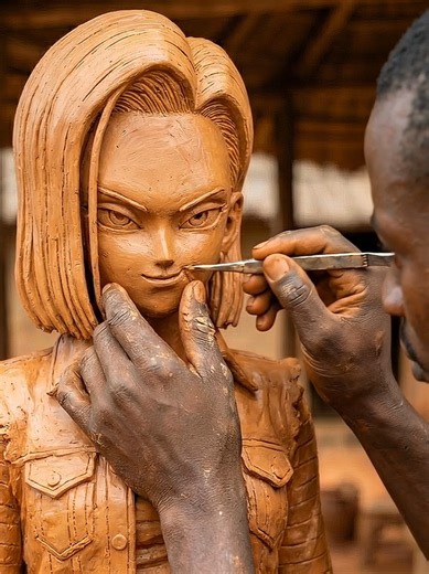 The Art of Dragon Ball Sculptures: Android 18