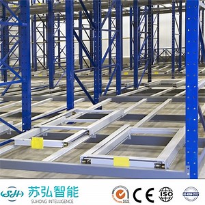 [Hot Item] Heavy Duty Roller Push Back Shelf Pallet Racking System for Warehouse Storage