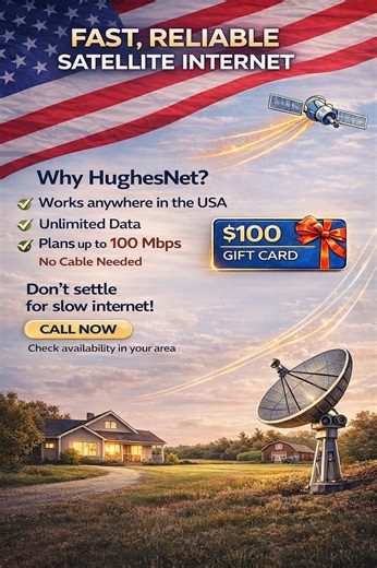 36 shares | Why HughesNet❓ Because nationwide coverage matters when cable & fiber aren’t available. #SatelliteInternet #RuralInternet #NationwideInternet #InternetAnywhere #USAInternet #NoCableNoProblem #RemoteInternet #HomeInternetUSA #RuralBroadband #StayConnected #InternetSolutions #WhyHughesNet | ozcableservices | Facebook