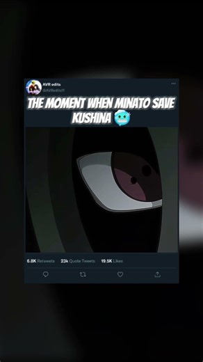 the moment when minato save Kushina 🥶 #fadinhas #naruto