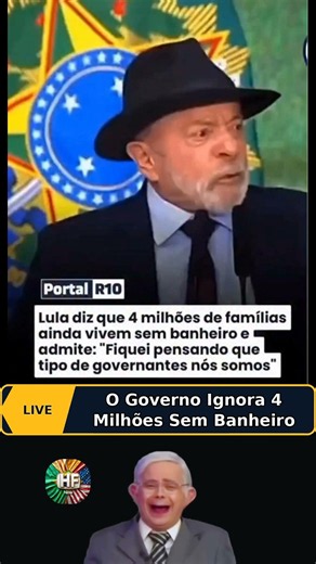 Lula Questiona: Por Que o Governo Ignora Famílias Sem Saneamento? #realidade #brasil