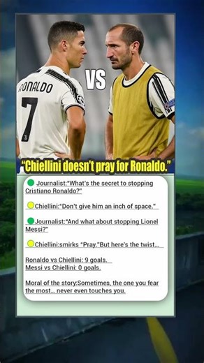Chiellini’s Brutal Truth About Stopping Ronaldo and Messi