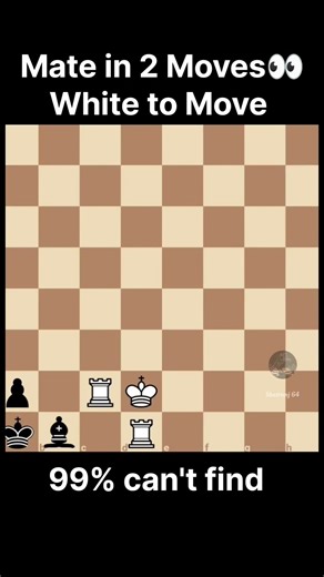 Only 1% player's can solve this ♟️#chess #chessgame #shatranj64 #puzzle #viralchess #viralshorts