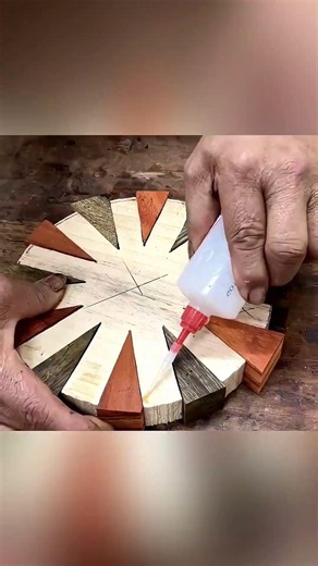 The Art of Hand Cut Segmented Woodturning#woodworking#wood #diy#shorts#like‪@MrBeast‬‪@MrBean‬