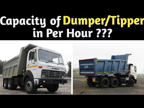 How to calculate Capacity of Dumper/Tipper Truck in per Hour Il Road Construction process