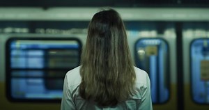 Cinematic Back View Young Woman While Stock Footage Video (100% Royalty-free) 1074980900 | Shutterstock