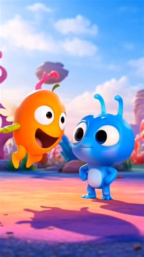 Alien Mango Chase 👽🥭 #Shorts #Funny