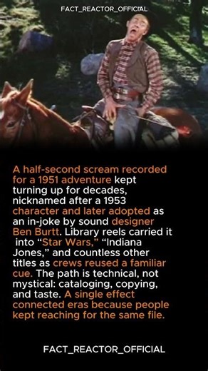 The “Wilhelm scream” — a traveling sound effect