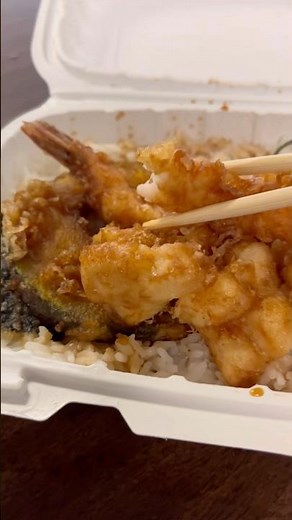 Tendon Tempura Carlos Jr.! #tendon #tempura #carlos #jr #junior #notcarlsjr #shrimp #seafood