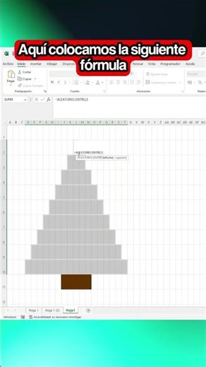 🎄✨ Christmas Tree in Excel — create a creative design with formulas
