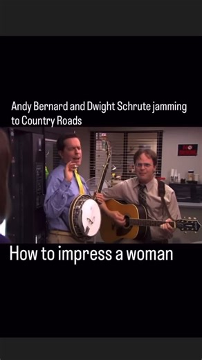 Sweet Ol Rock | Andy and Dwight in The Office trying to impress Erin… With a magical performance of Take Me Home, Country Roads #andybernard... | Instagram