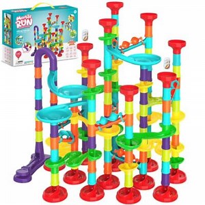 197 Piece Marble Run Game Toy Set Construction Building Blocks Race Track Kids  | eBay UK