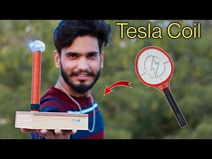 How to Make a mini Tesla coil Using Mosquito racket || World simple Tesla coil