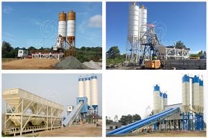 [Hot Item] Small Capacity Concrete Batching Plant with Hoist Hopper and Cement Silos
