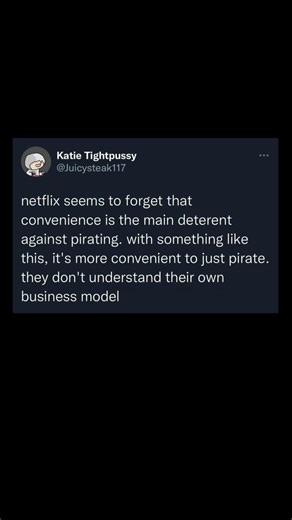 netflix vs piracy: convenience matters | Subscribe for more #motivation 😊👍