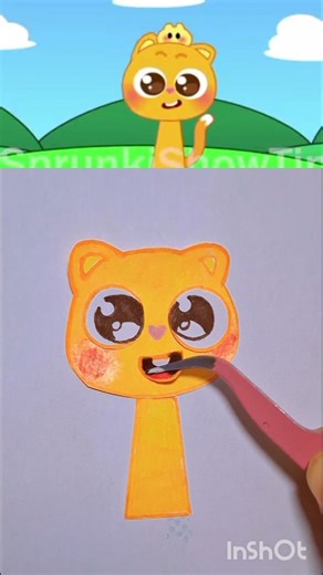 😺My Sprunki Oc :Ninimo pinkfong phase 1,2,3 /Stopmotion #youtubeshorts #paperdiy #sprunkioc #art