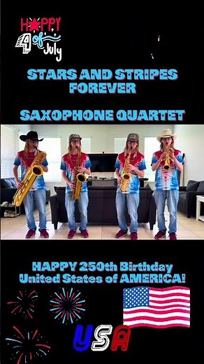 Stars and Stripes Forever Finale - Saxophone Quartet