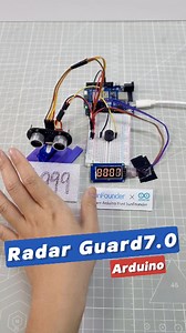 33K views · 165 reactions | Stay Back! This Arduino Counts Down to 'Explosion' #Arduino #UltrasonicSensor #STEMProjects #ElectronicsDIY #RadarScanner #ProximityAlert #MakerProject #TechExplained #CountdownChallenge #BuzzerAlarm | SunFounder OpenSource | Facebook