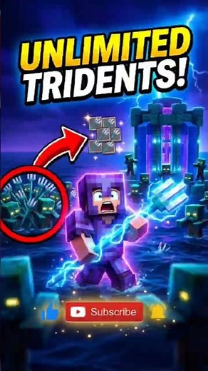 Best Trident Farm in Minecraft Java 1.21 (Easy & OP!) #shorts