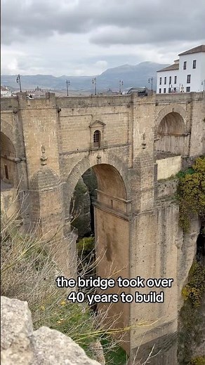 Scary beautiful bridge in Ronda one of Spain’s oldest towns #spain #travel #visitspain