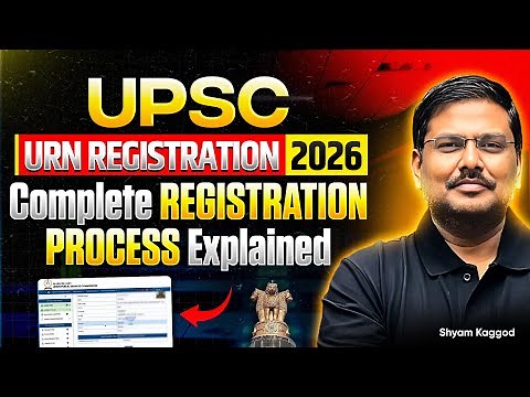 Complete UPSC Form Filling 2026 Guide Step by Step | URN + OTR Explained! UPSC 2026 Notification OUT