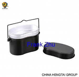 [Hot Item] Outdoor Tableware-Camping Cutlery-Aluminum Mess Tin-Stainless Steel Mess Kit-Tactical Canteen