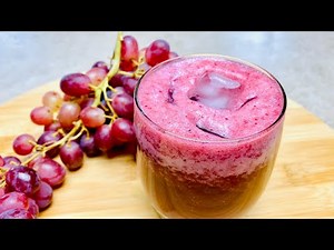 Cloudy Red Grape Juice || A Refreshing Drink In 5 Mins