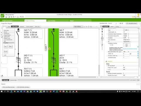 How to draw Emergency SLD on Ecodial, Calculations, Solutions and Export the Report, SLD to AutoCAD