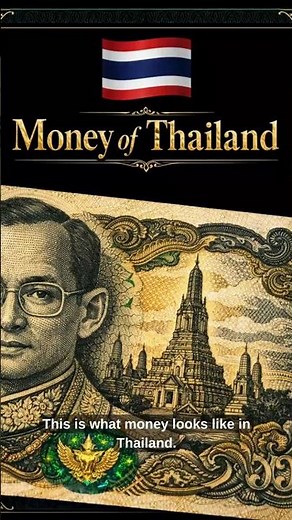 What Money Looks Like in Thailand 🇹🇭 | 100 Baht #viral