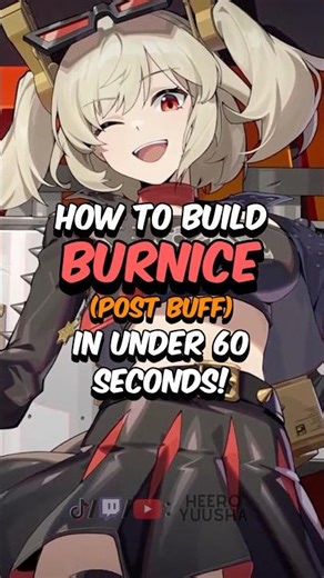BEST BURNICE BUILD - How to Build Burnice (Post Buff) in 60 Seconds #zzz #zenlesszonezero #hoyoverse
