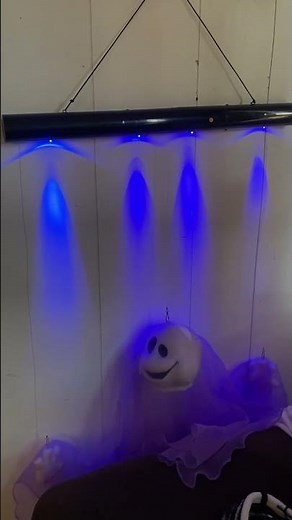 Gemmy Halloween Animated Giggle Buddy Purple Floating Ghost demo