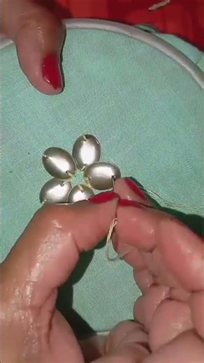 tutorial of tulip flower embroidery design #stitch #stitching #handembroidery #viral #viralshorts