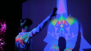 Large screen augmented reality experience