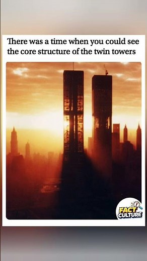 There was a time when you could see the core structure of the Twin Towers.🏗️🗽 #shorts #TwinTowers