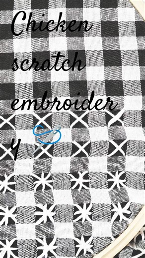 Chicken scratch embroidery 🪡✨