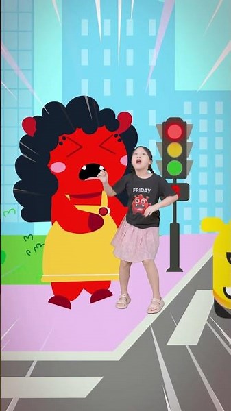 Learning English Through Songs for Kids: Remember to Stop at the Red Light - Traffic Rule #kidsso...