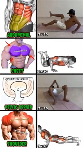 Home Workout to Fix Hips, Chest & Core #HomeWorkout #PelvicRepair #FixHips #AbsWorkout #ChestMuscles