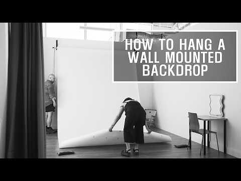 Photo Studio Basics - How to Set Up a Wall Mounted Paper Backdrop