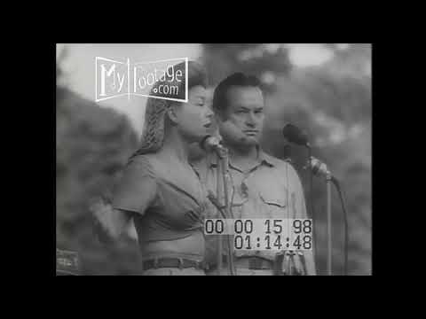 1944 U.S.O. Show: Bob Hope, and Frances Langford, and Patty Thomas