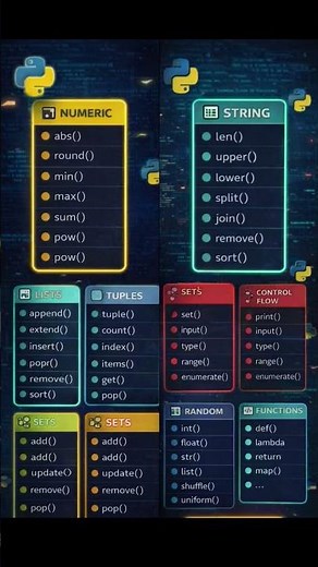 Python Cheat Sheet That Every Programmer Must Save 💻