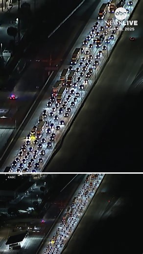 A reported leak from a rupture in a gas line in northern Los Angeles County led authorities to urge nearby residents to stay inside and to temporarily shut down a major Southern California highway for several hours on Saturday, snarling traffic for miles. https://abcnewslive.visitlink.me/Z8afCT | ABC News Live