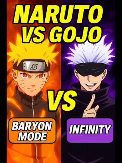 Naruto vs Gojo 😱🔥 Baryon Mode vs Infinity ♾️⚡ Who Wins?! 🤯 | Vote for Part 2 👇
