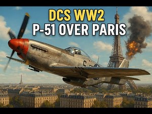 DCS WW2 – P-51 Mustang over Paris | Fox3 Multiplayer Mission | #dcs