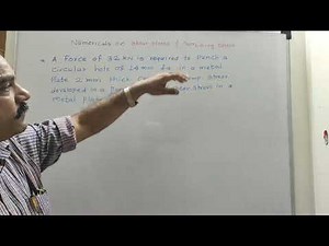Calculate shearing stress and punching stress