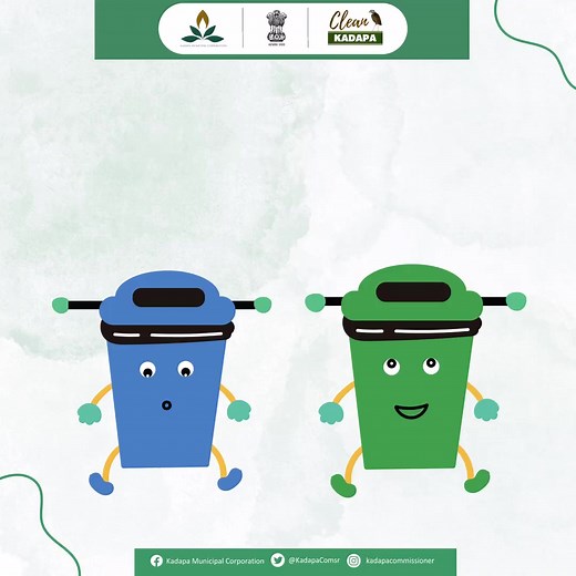 Say goodbye to mixed waste with #SourceSegregation. Sort your home/office waste into Dry Waste and Wet Waste and contribute to preserving nature, resources, alleviating landfill pressure, encouraging recycling, and controlling pollution. #IndiaVsGarbage #garbagefreecities #SwachhSurvekshan2023 #Kadapa #AndhraPradesh | Swachh Bharat Mission - Urban | Facebook