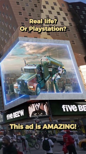 Ads are from the future. This is CRAZY! ✨ #PS5 #3DAd