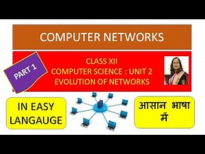 PART 1: EVOLUTION OF NETWORK | CLASS XII | UNIT 2 | COMPUTER SCIENCE | CBSE