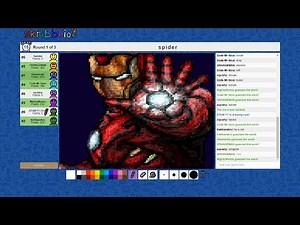 Skribbl.io AutoDraw Trolling with ATOM #2