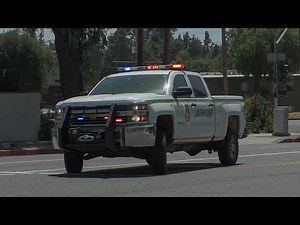 U.S. Forest Service Law Enforcement Chevy Silverado and Chevy Tahoe Responding Code 3