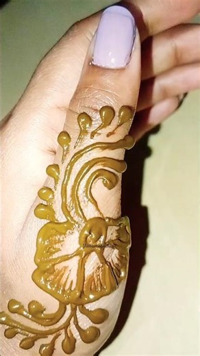 Beautiful and stylish thumb mehndi design🌿|Flower design thumb mehndi design|Easy & simple Heena dgn